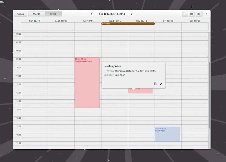 Linux日历程序California 0.2 发布了