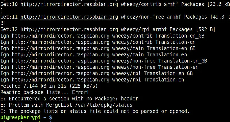 Linux 有问必答：如何修复 Raspbian 上的 “Encountered a section with no Package: