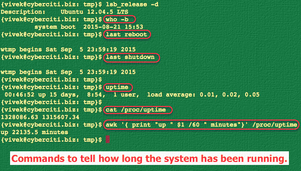 使用 tuptime 工具查看 Linux 服务器系统的开机时间的历史和统计