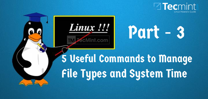 5 个在 Linux 中管理文件类型和系统时间的有用命令