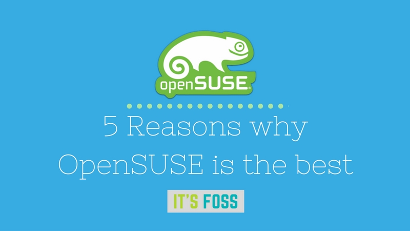 你该选择 openSUSE 的五大理由