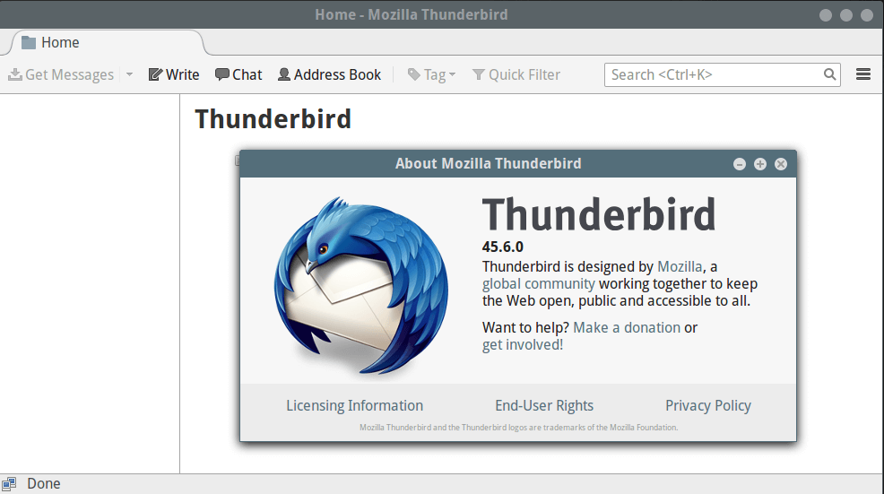 在 Linux 中安装最新的 Thunderbird 邮件客户端