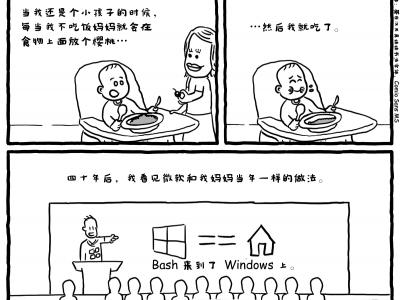 极客漫画：Bash on Windows