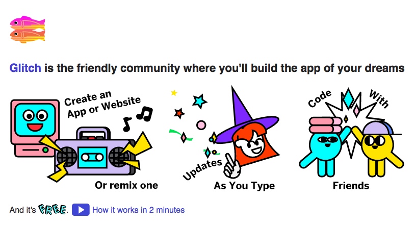 Glitch：可以让你立即写出有趣的小型网站