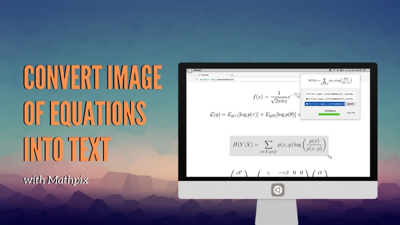 用这个漂亮的工具将方程式截图迅速转换为 LaTeX