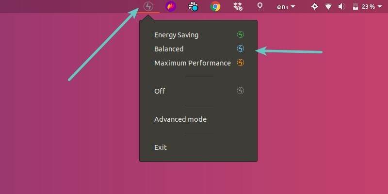 在 Ubuntu 中使用 Slimbook Battery Optimizer 切换电源模式