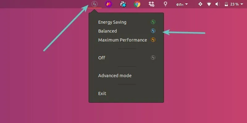 在 Ubuntu 中使用 Slimbook Battery Optimizer 切换电源模式