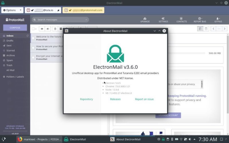 ElectronMail：ProtonMail 和 Tutanota 的桌面客户端