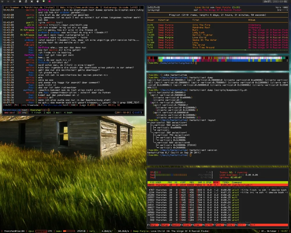 为什么 Vim 爱好者喜欢 Herbstluftwm Linux 窗口管理器