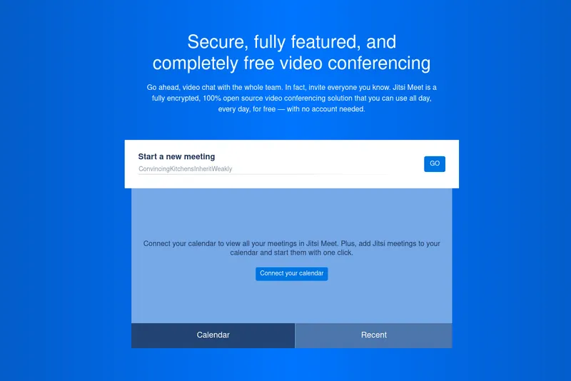 Jitsi Meet：自由开源的视频会议解决方案，无需设置即可免费使用