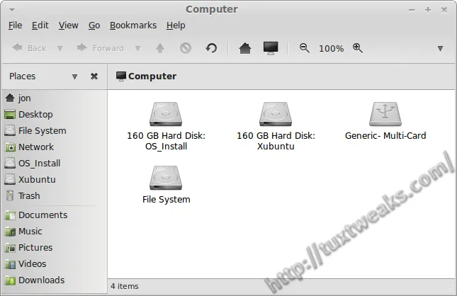 File system with label After editing Linux file system label