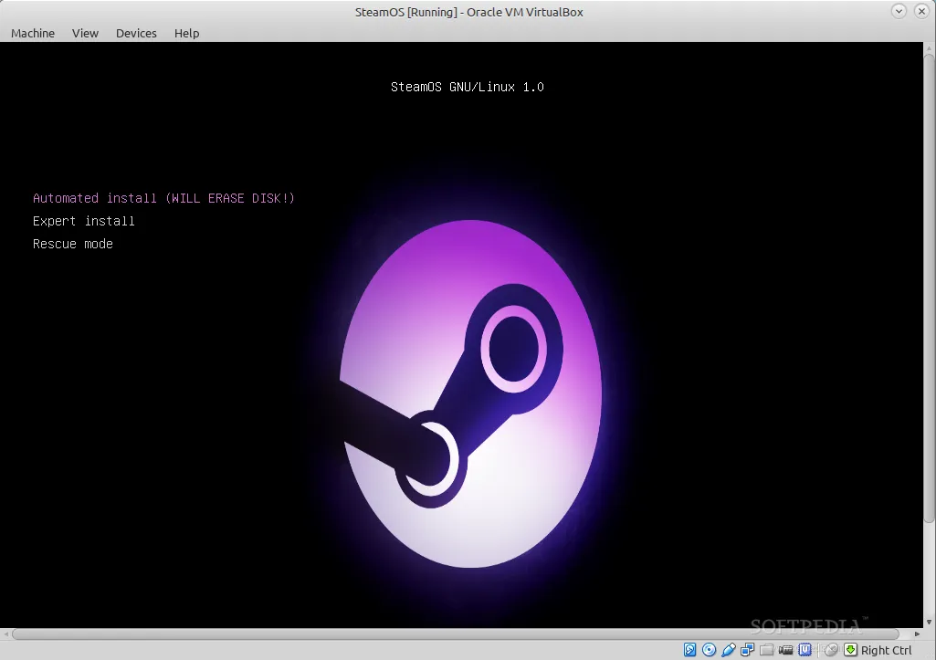 Prepare to install SteamOS
