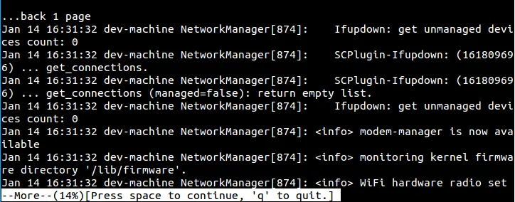 在more中往前翻页