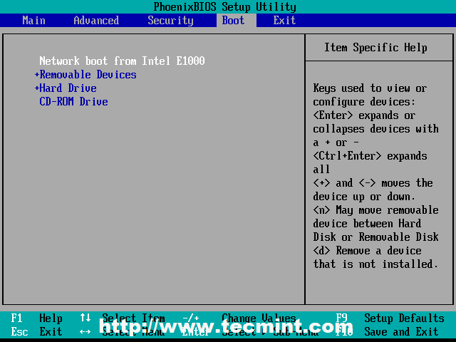 Select BIOS Settings