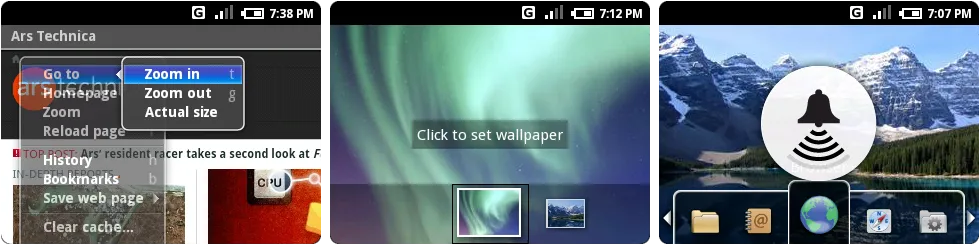 Milestone 3的浏览器菜单系统，壁纸界面，以及音量控制。