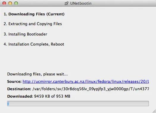 Creating the live USB