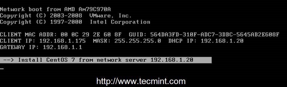 PXE Network OS Boot