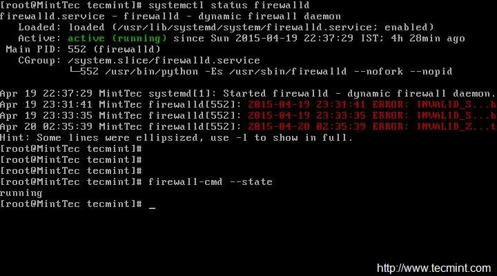 检查 Firewalld 状态
