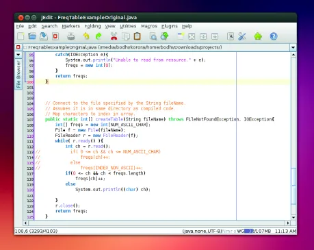 由于它的Java基础，jEdit在任何桌面环境中都不能给人宾至如归的感觉