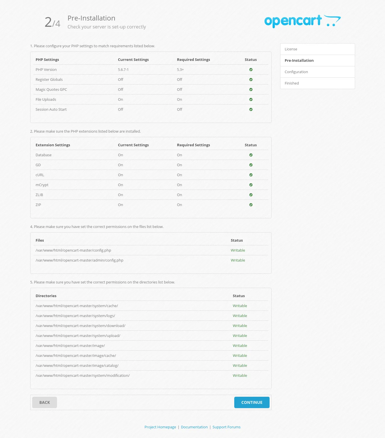 Server Requirement Check