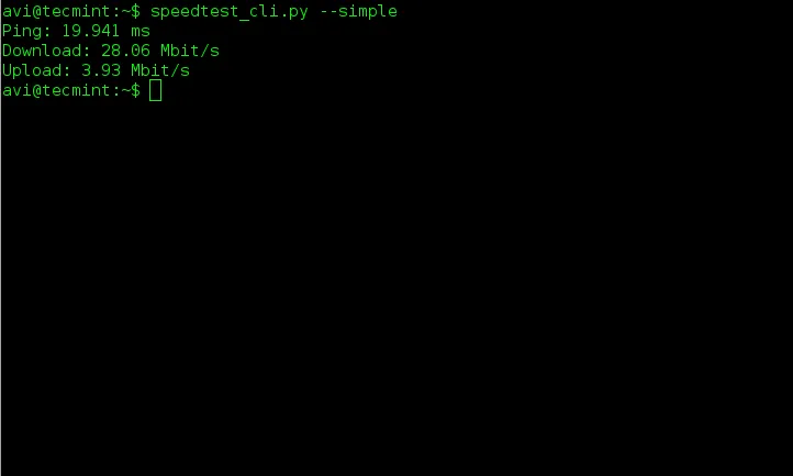 Test Ping Download Upload Speed