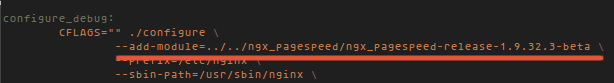 adding pagespeed to nginx