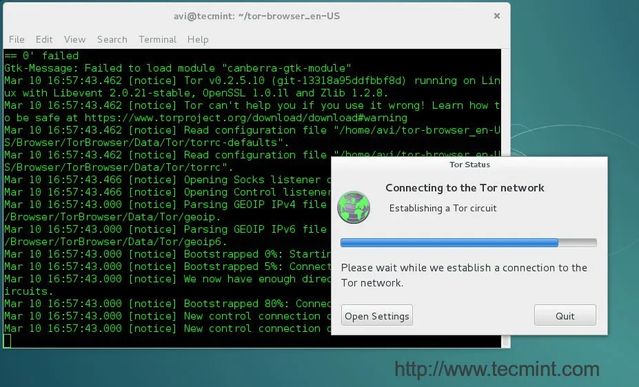 开始使用Tor浏览器