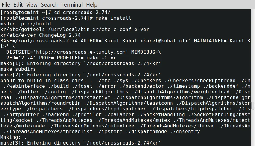 Install XR Crossroads Load Balancer
