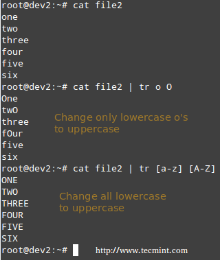 Translate Characters in Linux