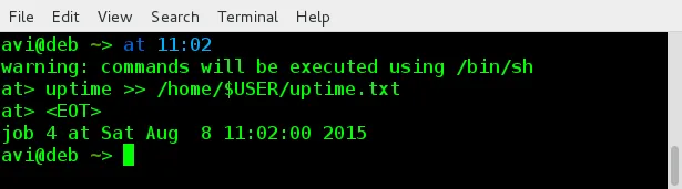 Linux中计划任务