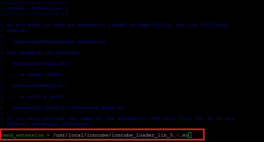 ioncube zend extension