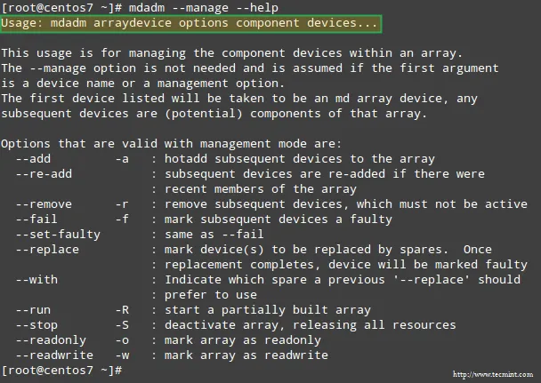 Manage RAID with mdadm Tool