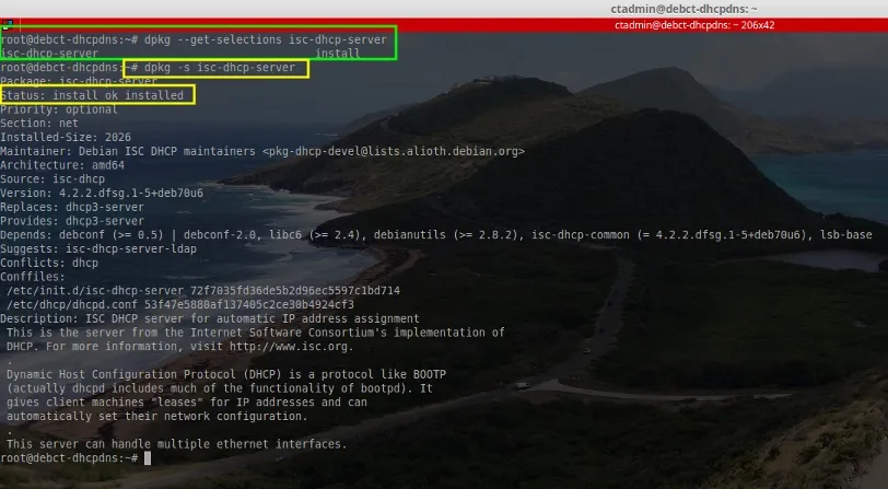 Install ISC DHCP Server in Debian