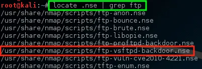 Nmap - Scan VSftpd Vulnerability