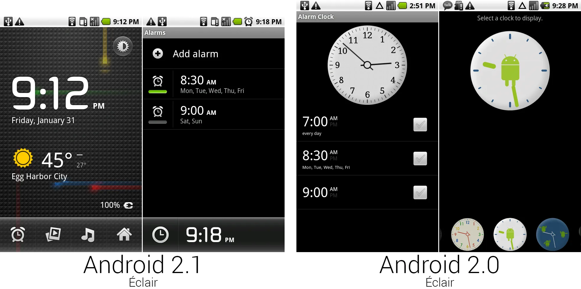 修改后的时钟应用。