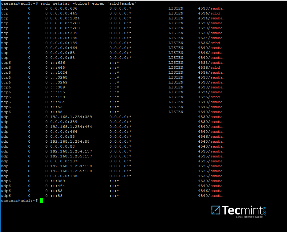 Verify Samba Active Directory