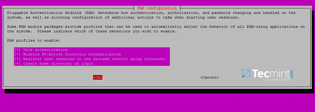 Enable PAM Authentication Module for Samba4 AD Users