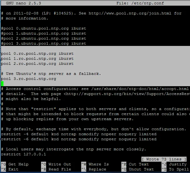 Configure NTP Server in Ubuntu