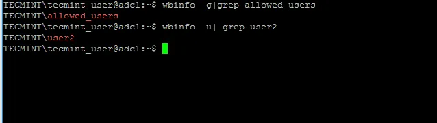 Confirm Samba4 AD Users