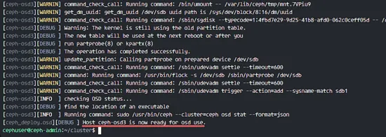 Prepare the ceph-osd nodes