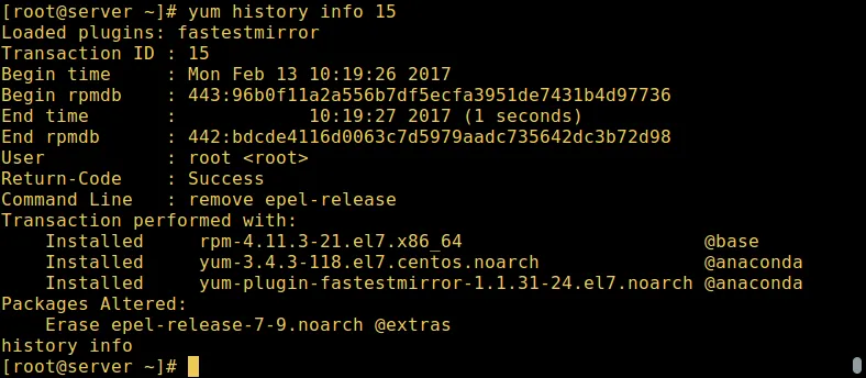 Yum - 使用 ID 查找软件包信息