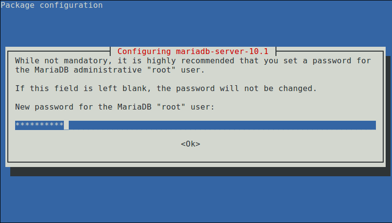 Set New Root Password for MariaDB