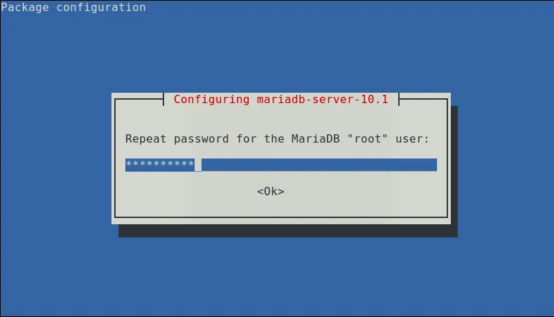 Repeat MariaDB Password