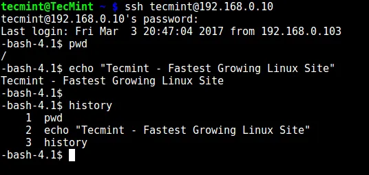 SSH Built-in Commands