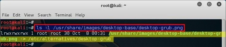 Change GRUB background in Kali Linux - blackMORE OPs -1