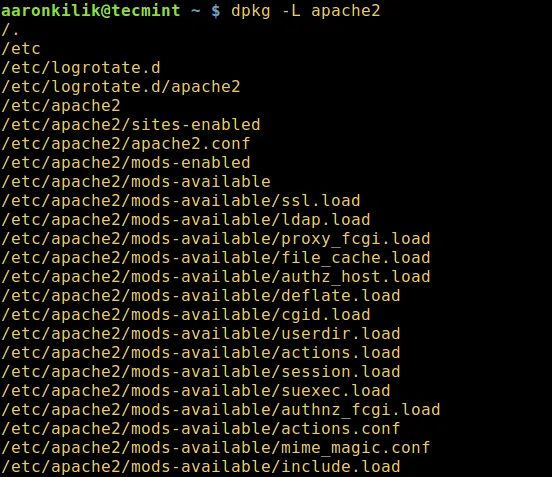 dpkg List Installed Packages