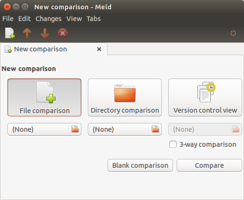 Meld file comparison