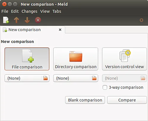 Meld file comparison