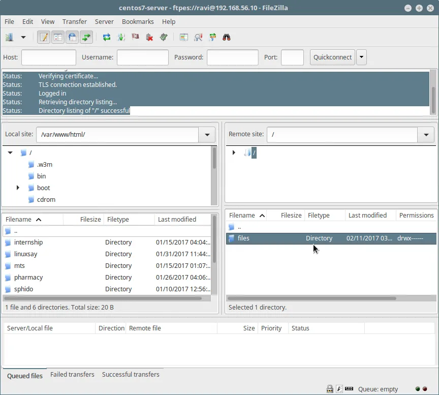 通过 TLS/SSL 连接到 FTP 服务器