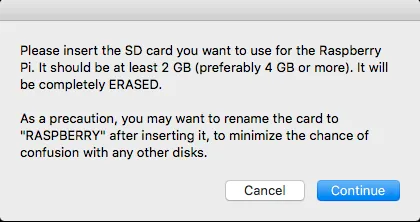 USB card reader prompt